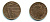Великобритания 1 пенни 2009 Елизавета II (1952-2022) KM 1107, Spink B6 сталь плакированная медью 540-234