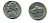 США 5 центов 1964 D, Джефферсон KM А192 медно-никель 4364-327