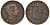 Испания 5 сентимо 1877 OM, Альфонсо XII KM 674 медь 4163-532