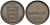 Гернси 4 дабла (дубля) 1864 KM 5 бронза 3853-1223