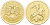 Россия 50 рублей 2009 Георгий Победоносец, СПМД золото UNC 00-820-42