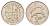 Исландия 5 крон 1981 дельфины KM 28 медно-никель 4591-551