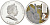 Острова Кука 2 доллара 2011 год Кролика, серый кролик, цветная эмаль KM NEW серебро PROOF 1091-9-51