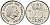 Нидерланды 25 центов 1972 Юлиана (1948-1980) KM 183 никель 96-227