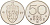 Норвегия 50 эре 1977 Улаф V (1957-1991) KM 418 медно-никель UNC 4582-731