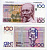 БЕЛЬГИЯ 100 ФРАНКОВ 1978-81 Pick 140 бумага UNC (ПРЕСС) 444-82-1