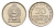 Шри-Ланка 25 центов 1975 KM 141.1 медно-никель UNC 4669-339