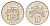 Ямайка 10 центов 1987 KM 47 медно-никель BU 4642-1023