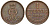 Ганновер 1 пфенниг 1858 B, Георг V KM 233, AKS 156, J. 90 медь 4594-161