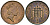 Великобритания 1 пенни 1985 Елизавета II (1952-2022) KM 935, Spink 4381 (B3) бронза 4589-937