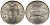 ИРЛАНДИЯ 5 ПЕНСОВ 1971 БЫК KM 22 медно-никель aUNC 51-233