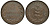 Гернси 8 даблов (дублей) 1834 KM 3 медь 650-633