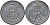 ДАНИЯ 5 ЭРЕ 1951 N; S, ФРЕДЕРИК IX (1947-1972) KM 843.1 цинк 41-134