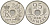 ДАНИЯ 25 ЭРЕ 1972 S; S, ФРЕДЕРИК IX (1947-1972) KM 855.2 медно-никель 94-552
