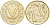 Кипр 2 цента 1998 антилопы KM 54.3 никель латунь UNC 192-836