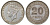 Британская Малайя 20 центов 1939 Георг VI (1937-1952) KM 5 серебро 53-326