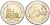 ФРГ 2 евро 2011 F, серия федеральные земли, Северный Рейн-Вестфалия, Кельнский собор KM 293 биметалл UNC 1094-6-71