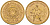 РСФСР 1 червонец (10 рублей) 1975 фигура сеятеля, тираж 250000 экз KM 85 золото UNC 00-000-00