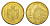 Сербия 1 динар 2011 KM 54 сталь плакированная латунью UNC 4649-524