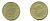 Италия 200 лир 1978 R, шестерня KM 105 алюминиевая бронза 4379-416