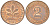 Германия 2 пфеннига 1995 D KM 106a сталь плакированная медью aUNC 4613-1224