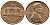 США 1 ЦЕНТ 1971 D, ЛИНКОЛЬН KM 201 медь цинк 93-1255