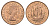 Великобритания 1/2 пенни 1965 Елизавета II (1952-2022) KM 896, Spink 4158 бронза aUNC 4662-1234