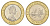Гибралтар 2 фунта 2005 KM 1073 биметалл UNC 4666-352