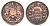 Британская Индия, Мадрас (Пагода) 1/4 анна 1835 год-тип KM 446 медь 4656-126