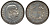 Дания 2 кроны 1945 N; S, 75 лет королю Кристиану X (1870-1945) KM 836 серебро    69-432