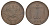 Британская Индия (Ост-Индская компания) 1/2 анны 1834 Маленькие буквы, Виктория (1837-1901) KM 253 медь 1517-713