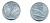 ИТАЛИЯ 10 ЛИР 1955 R, КОЛОСЬЯ, ПЛУГ KM 93 алюминий 25-925