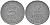 ДАНИЯ 2 ЭРЕ 1962 C;S, ФРЕДЕРИК IX (1947-1972) KM 840,2 цинк 202-656