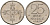 Норвегия 25 эре 1974 Улаф V (1958 - 1991) KM 417 медно-никель 4154-816