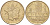 Франция 10 франков 1974 тип Матье KM 940, Le Franc 365.3-4 никель латунь 4519-845