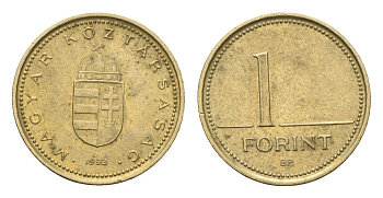 Венгрия 1 форинт 1993 KM 692 никель латунь UNC 3458-746