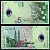 Малайзия 5 ринггит ND (2004) Pick 47 (1) пластик UNC (пресс) 7218-36-3-1