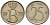 БЕЛЬГИЯ 25 САНТИМОВ 1970 BELGIQUE KM 153.1 медно-никель 4528-1024