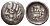 Древняя Греция, Скифия обол 250 - 130 гг. до н.э. Согдиана, Скифская Даха, голова/лучник, 0,55 гр MACW 350 серебро 1073-11-65