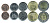 Египет лот из 5 монет 2008-2010 (5, 10, 25, 50 пиастров и 1 фунт) UNC M16-13