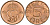 Швеция 5 эре 1976 Карл XVI Густав (1973- ), в лаке KM 849 бронза 4585-318
