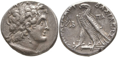 ЕГИПЕТ, ГОСУДАРСТВО ПТОЛЕМЕЕВ ТЕТРАДРАХМА 138-137 гг. до н.э. ПТОЛЕМЕЙ VIII ЭВЕРГЕТ II, ГОЛОВА ПТОЛЕМЕЯ I СОТЕРА, ОСНОВАТЕЛЯ ДИНАСТИИ/ ОРЕЛ, ГРЕЧЕСКАЯ ЛЕГЕНДА "ЦАРЯ ПТОЛЕМЕЯ", ГОРОД ПАФОС, 14,29 гр Svoronos 1505 серебро 1073-8-71