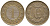 ДАНИЯ 1 СКИЛЛИНГ РИГСМОНТ 1867 КРИСТИАН IX (1863-1906) KM 774 бронза 34-527