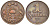 Латвия 1 сантим 1935 первая Республика (1918-1939) KM 1 бронза 116-917
