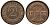 ГЕРМАНИЯ 2 РЕНТПФЕННИГА 1923 F J 307, KM 31 бронза UNC 413-3414