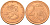 Финляндия 2 евроцента 1999  KM 99 сталь плакированная медью  UNC  4160-341
