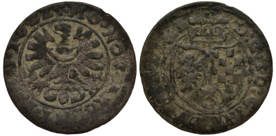 Силезия-Легница-Бжег 3 крейцера 1622 ВН, Иоганн Кристиан Бжегский (1602-1639), вес 1 гр. F.u.S. 1587 серебро 1516-725