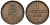 Ганновер 1 пфенниг 1861 B, Георг V KM 233, AKS 156, J. 90 медь 4594-248