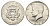США 1/2 доллара (50 центов) 1969 D, Джон Кеннеди KM 202a серебро UNC 4672-516