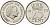 Нидерланды 25 центов 1975 Юлиана (1949-1980) KM 183 никель 96-238